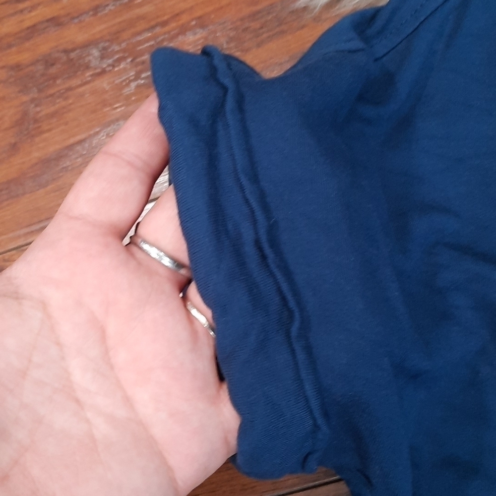 Matty M Blue Oversized Blouse - Picture 4 of 4